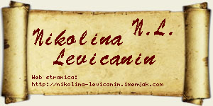 Nikolina Levičanin vizit kartica